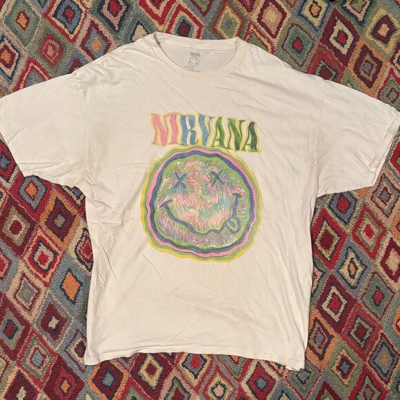 NIRVANA Other - Nirvana XL Cream/Off-White T-Shirt